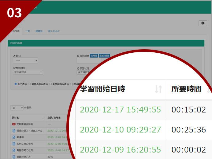 「成績管理」画面のイメージ
